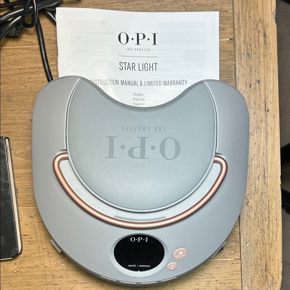 OPI Star Light Nail Dryer in Gray and Rose Gold